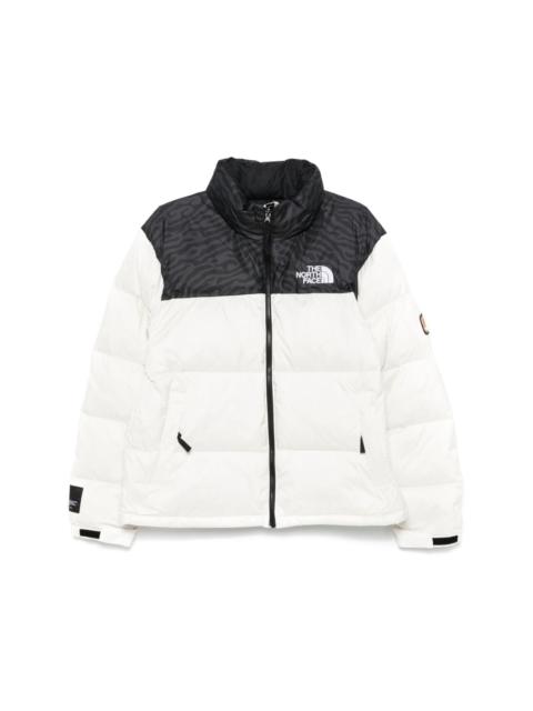 colourblock puffer jacket