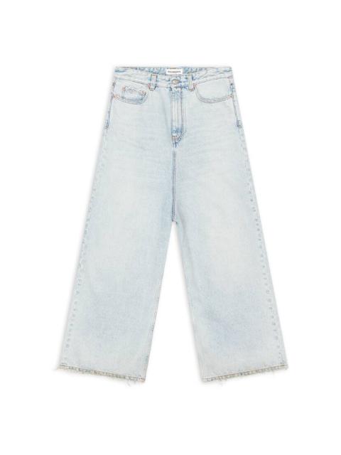 Low Crotch Jeans in Light Blue