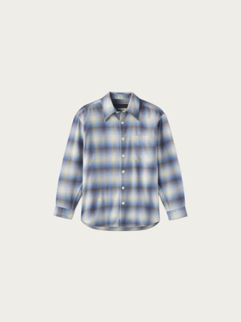 aaron levine Shadow Flannel - Blue