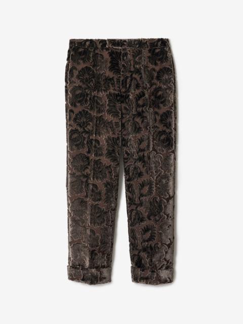 Burberry Vine Velvet Tailored Trousers
