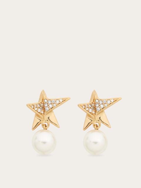 FERRAGAMO Star earrings with crystals