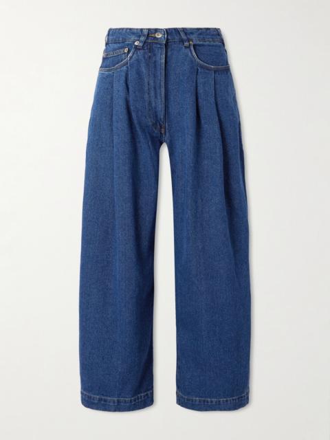 S.S.DALEY Ivy high-rise wide-leg jeans Blue