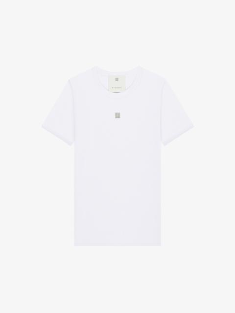 Givenchy SLIM FIT T-SHIRT IN COTTON WITH 4G LOGO