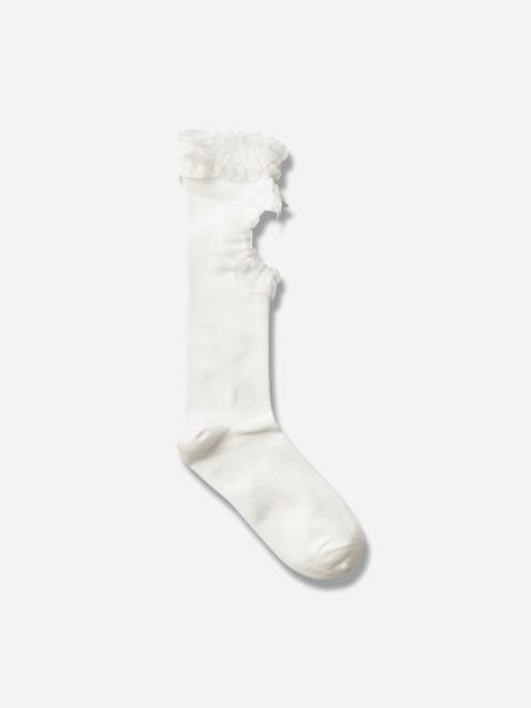 Vans Metagirl Ruffle Knee High Socks White