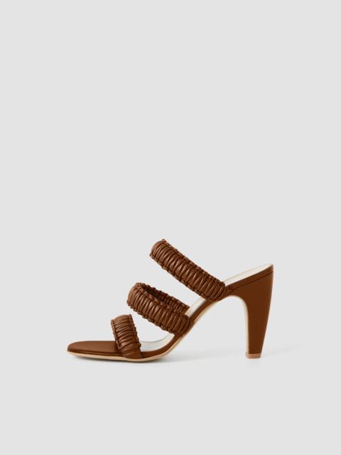 JOSEPH Noor Braided Leather High Heel Sandals