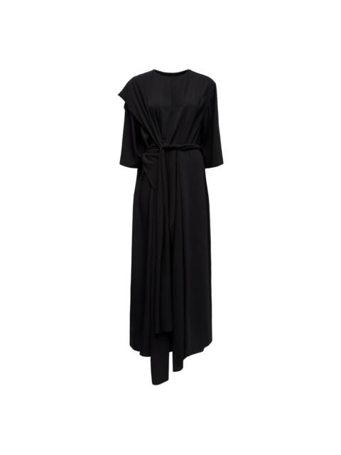 ワンピース Mm6 Maison Margiela Long Jersey Dress With Satin Inserts MM6 Maison Margiela Mm6 Maison Margiela Long Jersey Dress