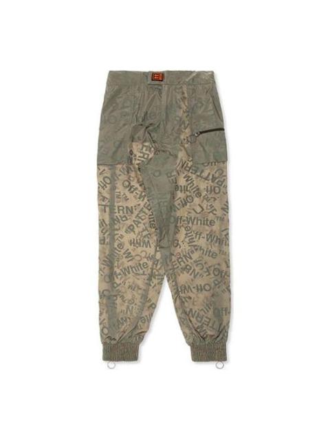 Off-White Off-White Printing Sweatpants Men Green OMCA106F19A230034300