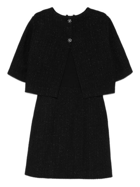 maje buttoned mini dress