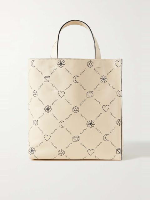 Museo small printed leather tote