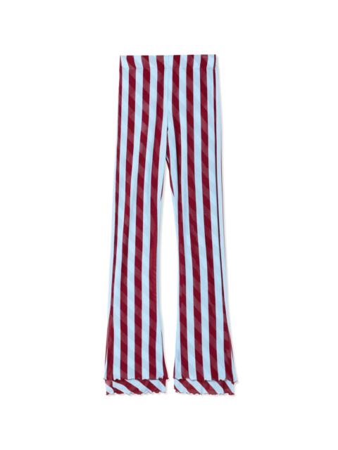 SUNNEI PANTS / tulle / celestial & bordeaux stripes