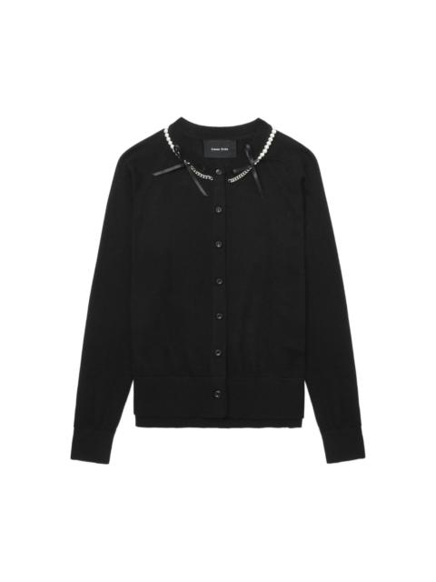 Simone Rocha pearl-chain cardigan