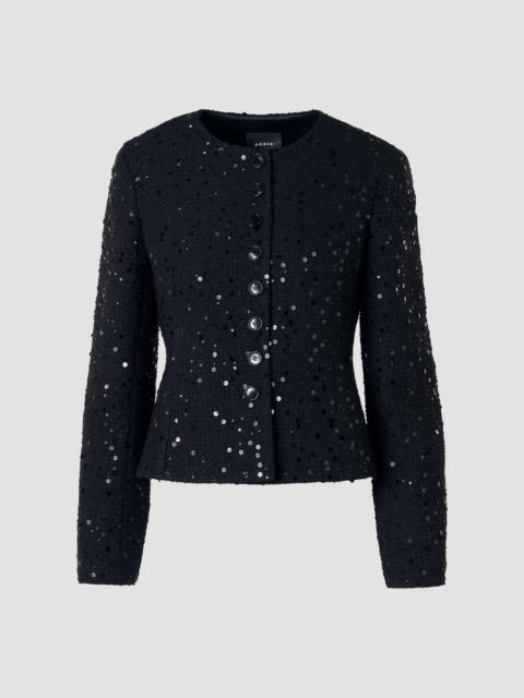 AKRIS Women's Kelis Embellished-Tweed Fitted Jacket - Black