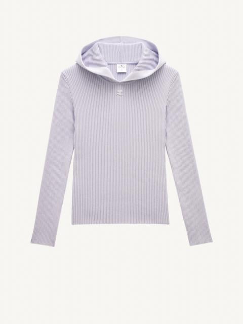 courrèges HOODIE BASIC SIDES