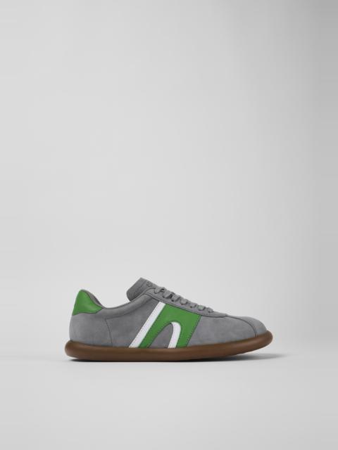 CAMPER Pelotas Soller Gray Nubuck/Leather Sneaker for Women