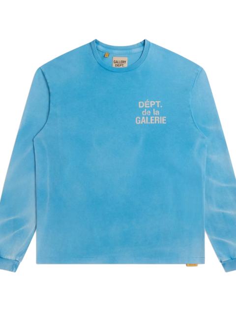 GALLERY DEPT. French Logo Longsleeve T-Shirt "Faded Blue & White" GD298