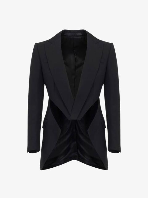 Alexander McQueen Men's Slashed Jacket in Black