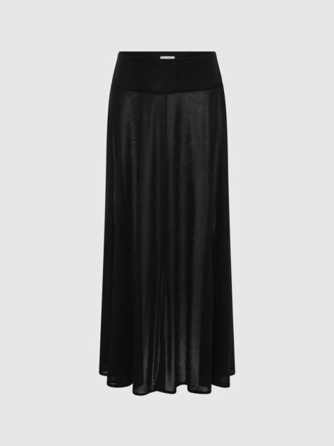 ST. AGNI Fluid Jersey Skirt - Charcoal