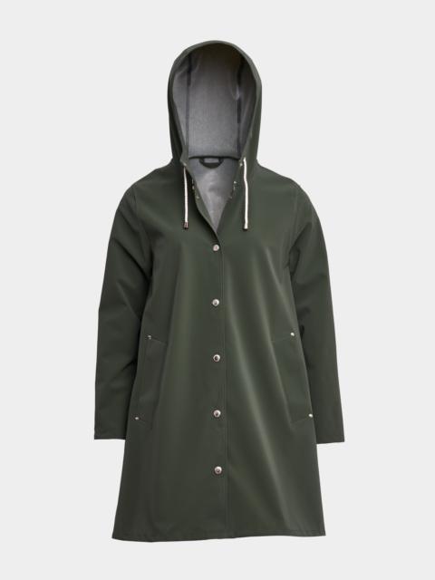 Stutterheim Mosebacke Lightweight Matte Raincoat Green