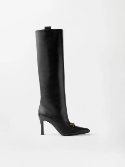 VERSACE Marisa Leather Boots 90 mm