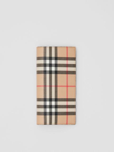 Burberry Vintage Check E-canvas Continental Wallet
