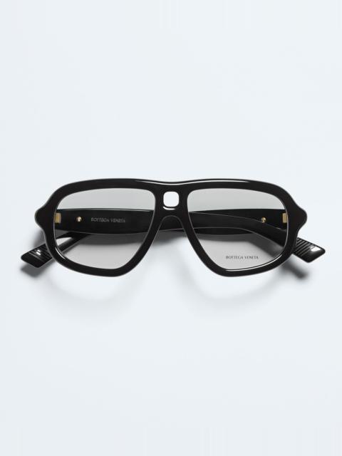 Bottega Veneta BV1495O Sophia Ribbon Aviator Eyeglasses