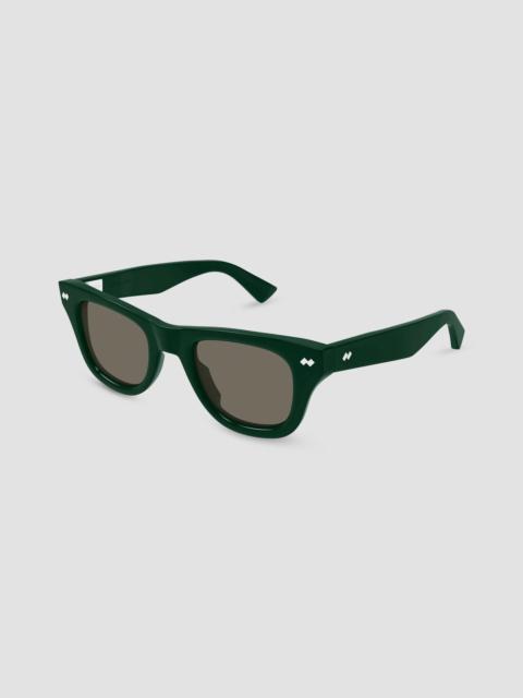Bottega Veneta Men's STUDS 48MM Ribbon Square Sunglasses - Green