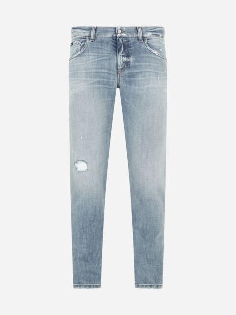 Dolce & Gabbana Light blue skinny stretch jeans