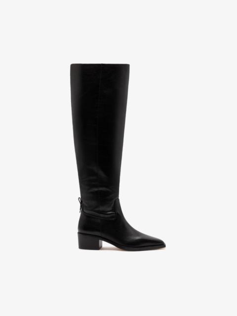 Larroudé Florencia Hi Boot In Black Leather