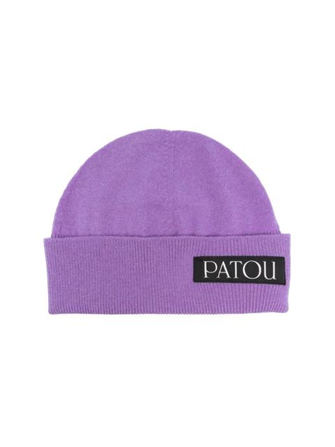 PATOU logo-patch beanie