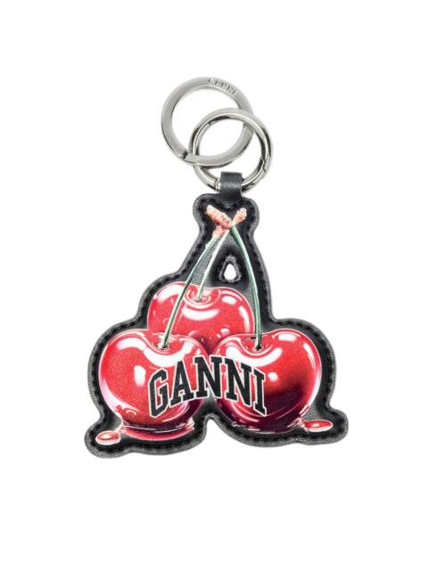 GANNI cherry keyring