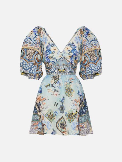 CAMILLA PUFF SLEEVE MINI DRESS
