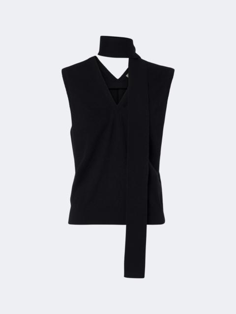 LISA YANG Ellisyn scarf-detail cashmere top