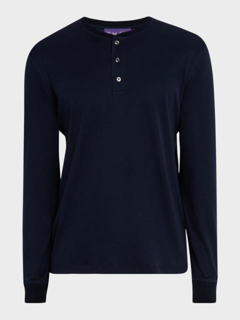 Ralph Lauren Men's Interlock Henley Shirt