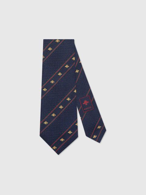 GUCCI Bee Web silk tie