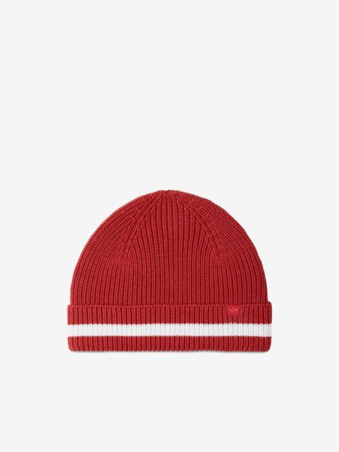 Paul & Shark ribbed striped beanie hat