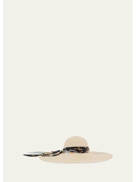 EUGENIA KIM Sunny Satin Scarf Sun Hat