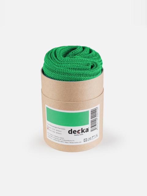 Iron Heart DEC-CAS-N-GRN Decka Cased Heavyweight Plain Socks - Neon Green
