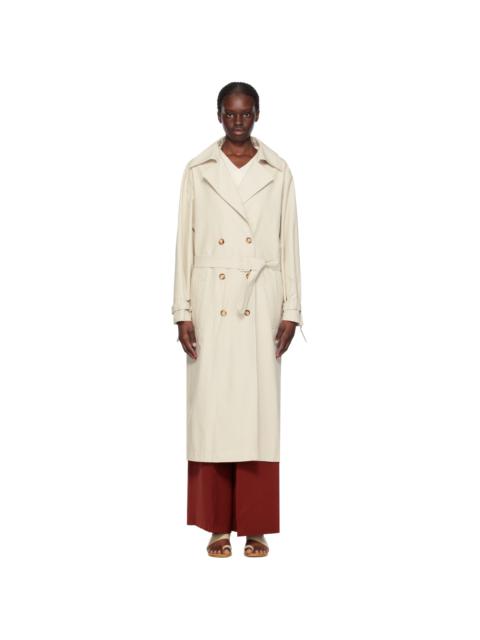 LA COLLECTION Off-White Alex Trench Coat