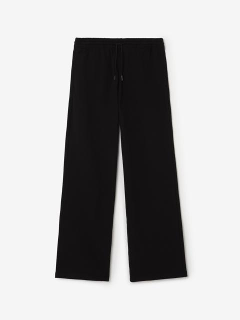 Burberry Check Label Cotton Track Pants