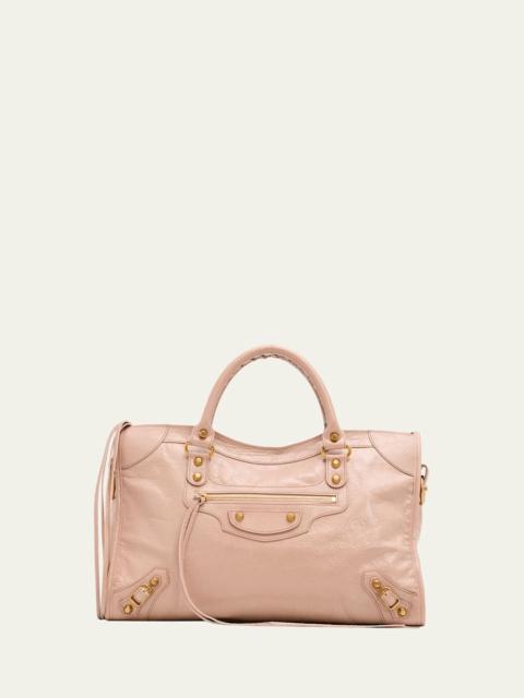 BALENCIAGA Le City Medium Leather Top-Handle Bag