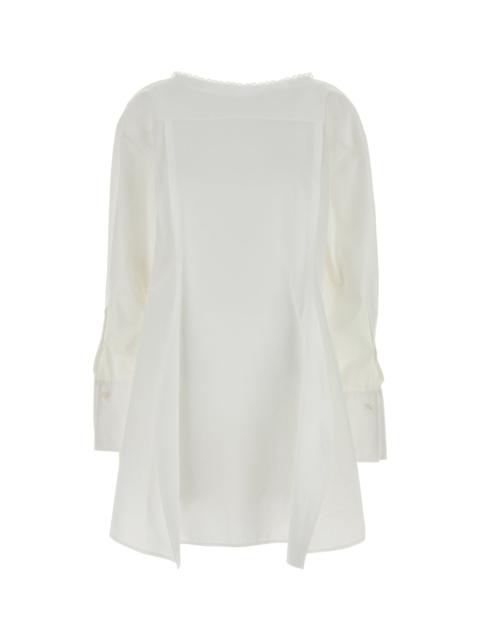 Carven White poplin Esperanto mini dress