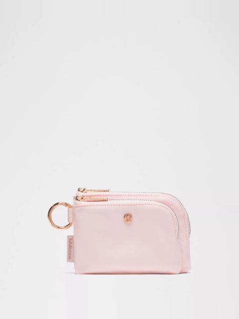 lululemon Double Zip Clippable Card Pouch