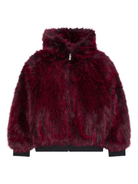 GCDS fur hood jacket