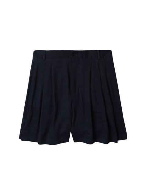 HED MAYNER pleated above-knee length shorts
