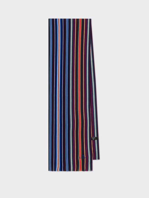 Paul Smith Merino Wool 'Spectrum Stripe' Scarf