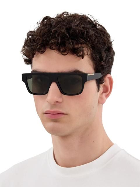 GUCCI Men's Subtle Web 53MM Square Sunglasses - Black