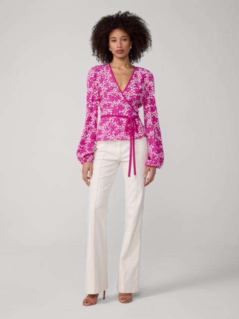 DIANE VON FURSTENBERG Flora Wrap Top