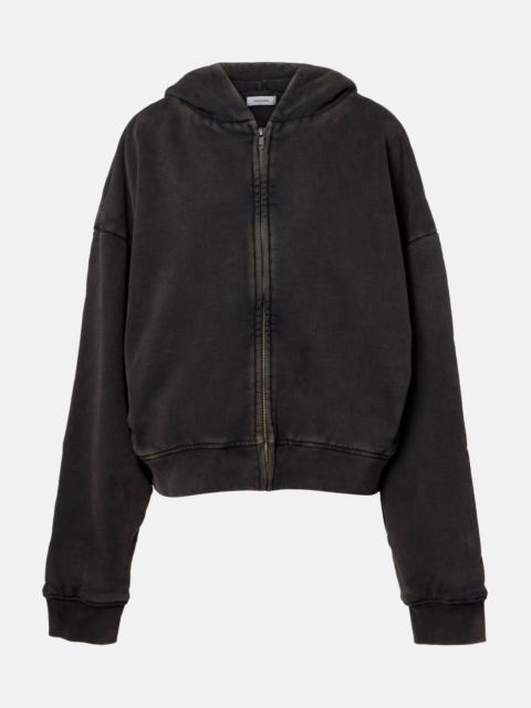 entire studios Thermal cotton fleece zip-up hoodie