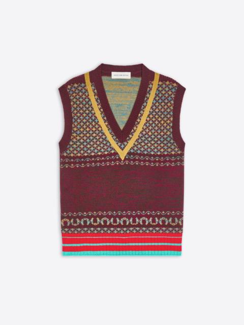 Dries Van Noten FITTED CASHMERE TOP