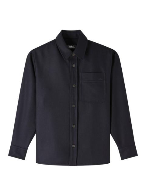 A.P.C. BASILE BRODÉE POITRINE OVERSHIRT